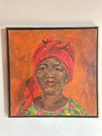 Curaçao / Suriname schilderij 42 cm beschikbaar voor biedingen