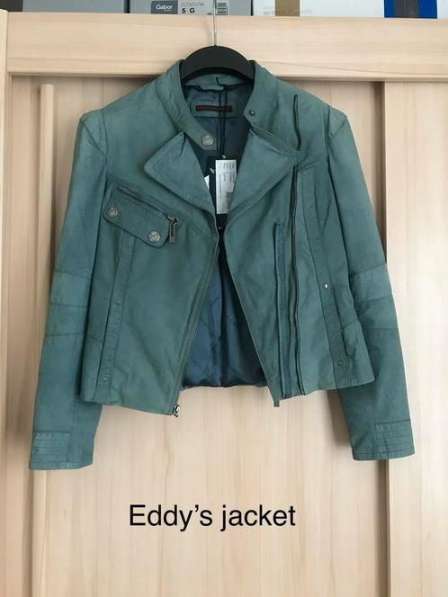 Nieuw stoere leren jas Eddy’s jacket petrol grijs Jack 36 s, Kleding | Dames, Jassen | Winter, Nieuw, Maat 36 (S), Grijs, Ophalen of Verzenden