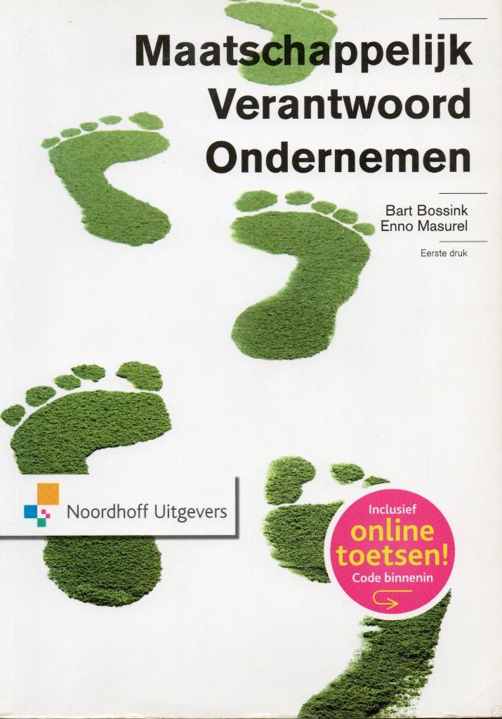 Bossink en Masurel. Maatschappelijk verantwoord ondernemen, Boeken, Economie, Management en Marketing, Zo goed als nieuw, Management