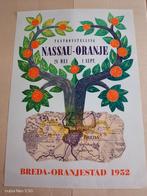 Nassau-Oranje Tentoonstelling Breda 1952 Affiche, Verzamelen, Posters, Ophalen of Verzenden, A1 t/m A3, Reclame, Rechthoekig Staand