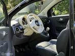 Fiat 500 Cabrio 0.9 TwinAir Turbo Lounge, 86 pk, Euro 6, Leder en Stof, Zwart