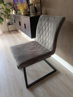 4 Velvet eetkamerstoelen, Huis en Inrichting, Ophalen, Zo goed als nieuw, Vier