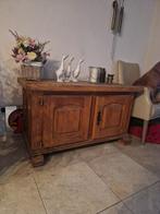 Eiken gezandstraalde dekenkist, Ophalen, Zo goed als nieuw, 25 tot 50 cm