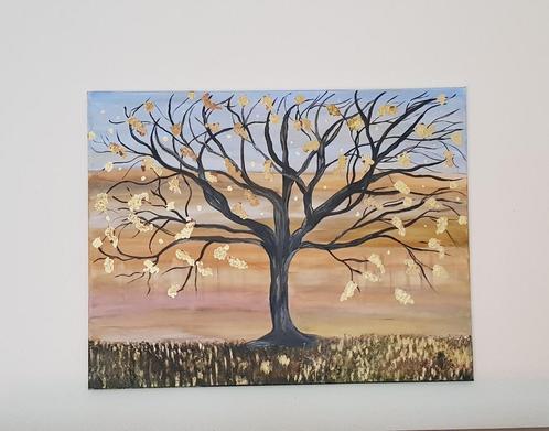 Schilderij GOLDEN TREE 70x90 en meer...., Antiek en Kunst, Kunst | Schilderijen | Modern, Ophalen