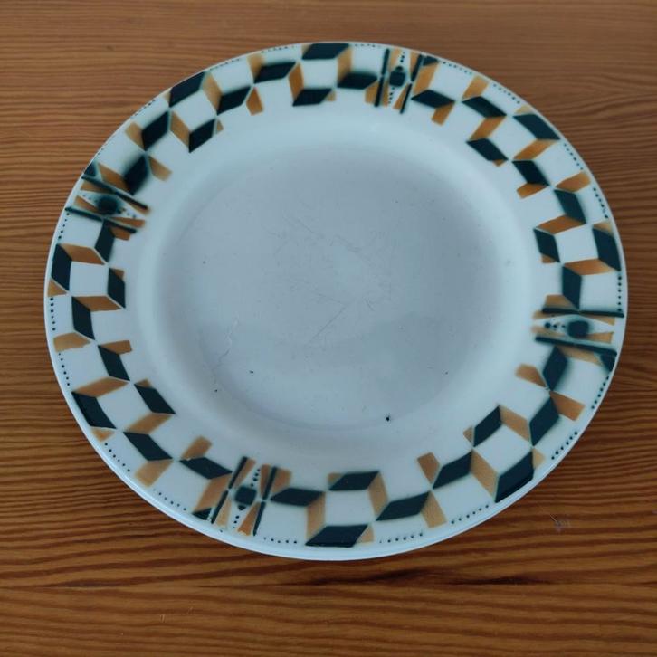 Ceranord borden - St Amand Frankrijk, Antiek en Kunst, Antiek | Servies los, Ophalen of Verzenden