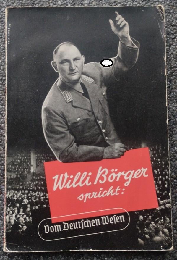 Willi Borger Spricht (1939 ) (NSDAP), Verzamelen, Militaria | Tweede Wereldoorlog, Landmacht, Boek of Tijdschrift, Duitsland, Ophalen of Verzenden