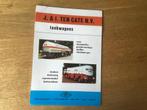 J. & I. Ten Cate N.V. Almelo Tankwagens Brochure 1977, Ophalen of Verzenden, Gelezen, Algemeen