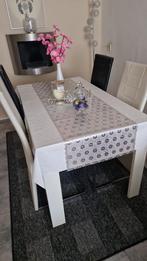 Set Eettafel en 4 stoelen, Huis en Inrichting, Complete eetkamers, Ophalen, Gebruikt