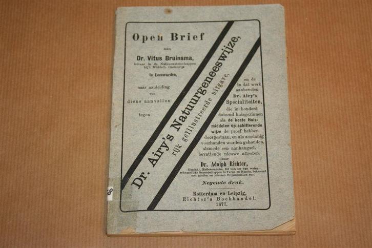 Zeldzame uitgave over Dr. Airy's Natuurgeneeswijze - 1877 !, Boeken, Esoterie en Spiritualiteit, Gelezen, Achtergrond en Informatie