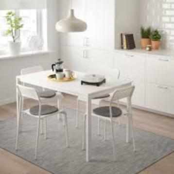 Bureautafel wit Ikea eettafel Melltorp 3x