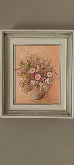 Bloemen in vaas - J. Visscher 41,5 x 35 cm, Ophalen of Verzenden