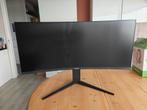 Curved Monitor - Barst in scherm, Computers en Software, Monitoren, Ophalen, Full HD, DisplayPort, Curved