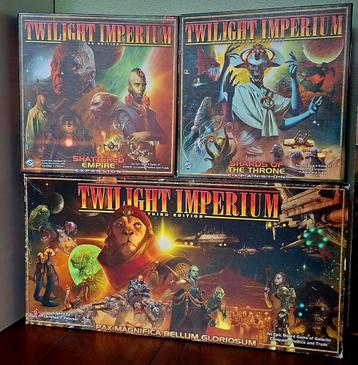Twilight Imperium Third Edition + 2 Expansions beschikbaar voor biedingen