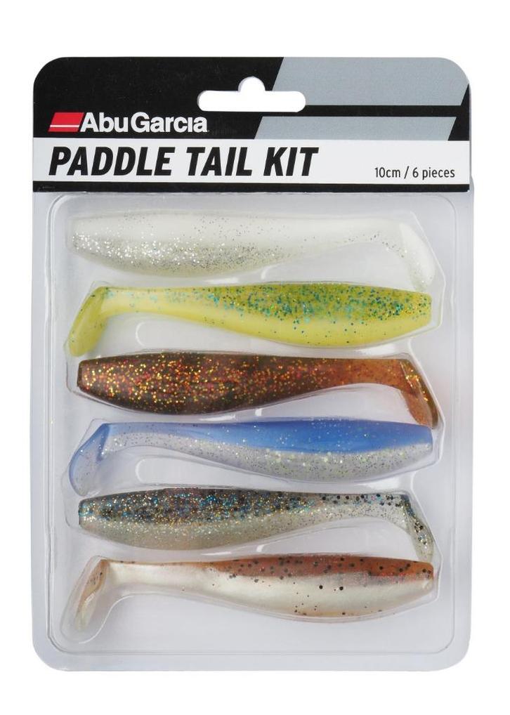 abu garcia paddle tail shad kit ,  6 stuks 10cm, Watersport en Boten, Hengelsport | Zeevissen, Nieuw, Overige typen, Ophalen of Verzenden