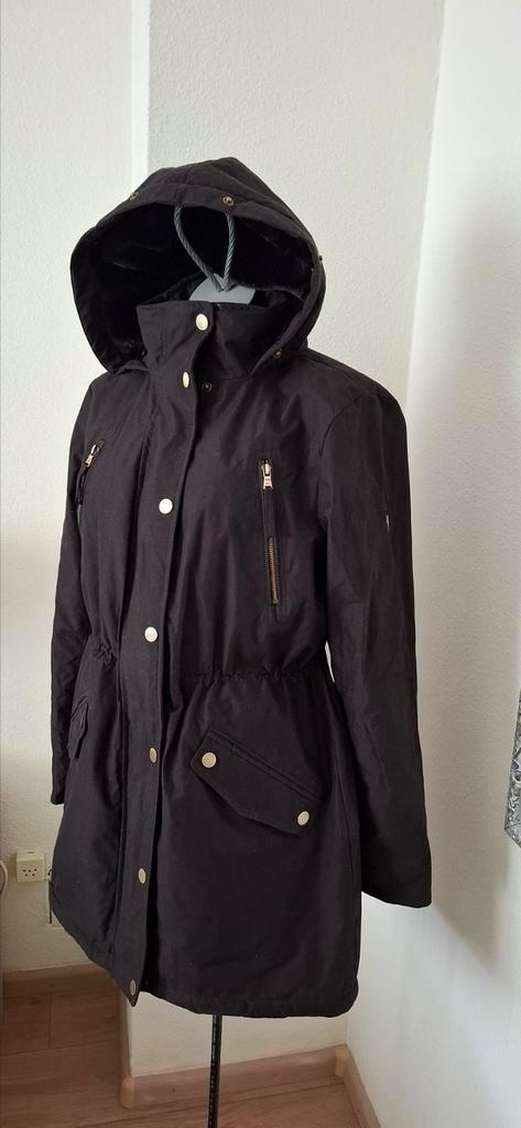 Michael Kors winterjas parka mantel zwart 38 40 igs, Kleding | Dames, Jassen | Winter, Gedragen, Maat 38/40 (M), Zwart, Ophalen of Verzenden