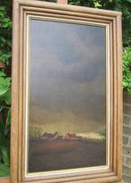 Olieverfschilderij OORLOGSLENTE 1944, Antiek en Kunst, Ophalen