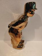 Decoratiebeeld Kissing couple XL - Boer - Goud 30 cm Heinen, Verzenden, Zo goed als nieuw, Mens