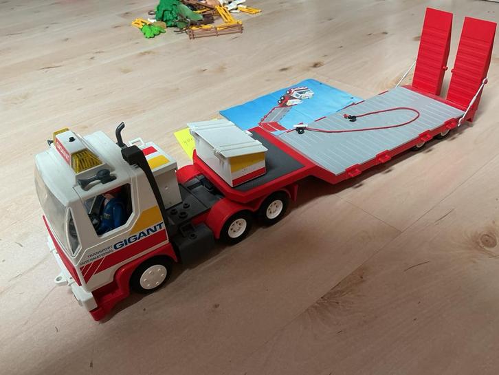 Playmobil - transport truck - dieplader - nummer 3935, Kinderen en Baby's, Speelgoed | Playmobil, Gebruikt, Complete set, Ophalen of Verzenden