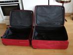 reiskoffers rood, Sieraden, Tassen en Uiterlijk, Koffers, Overige materialen, Gebruikt, 45 tot 55 cm, Slot