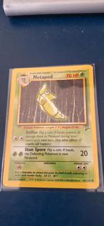 Metapod - Base Set - Pokemon kaart, Hobby en Vrije tijd, Verzamelkaartspellen | Pokémon, Ophalen of Verzenden, Gebruikt, Losse kaart