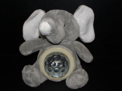 TENDER TOYS OLIFANT VELOURS GRIJS/WIT MET HARD, Kinderen en Baby's, Speelgoed | Knuffels en Pluche, Nieuw, Ophalen of Verzenden