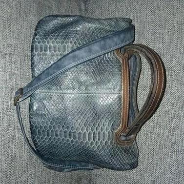 Reptile's House Tas - Uniek Design!, Sieraden, Tassen en Uiterlijk, Tassen | Damestassen, Zo goed als nieuw, Handtas, Blauw, Ophalen of Verzenden