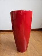 Rode vaas ceramiek hoog, Ophalen, Rood, Aardewerk of Porselein, Minder dan 50 cm