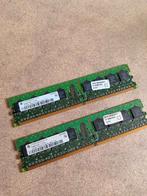 2x 512MB DDR2 PC2-4200U Geheugen, Ophalen of Verzenden, DDR2, Desktop, Gebruikt