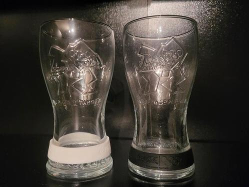 Coca Cola glazen Mc Donalds 2012 Engeland Olympische spelen, Verzamelen, Glas en Borrelglaasjes, Zo goed als nieuw, Frisdrankglas