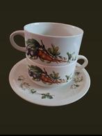 2 Villeroy & Boch Kop en Schotel Set - Jaren 70, Gebruikt, Keramiek, Ophalen of Verzenden, Overige stijlen