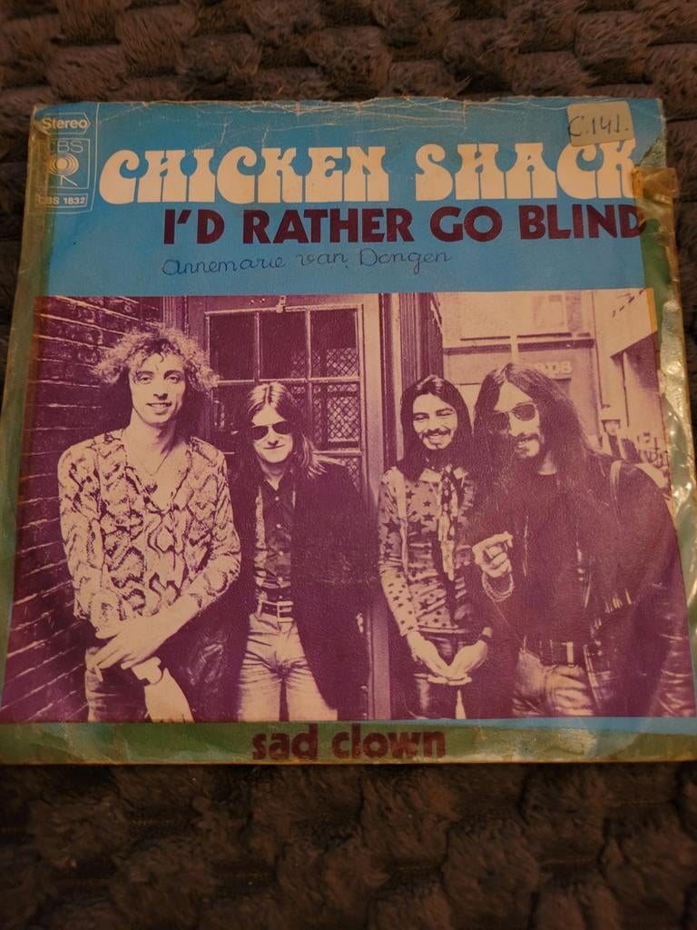 Chicken Shack - I'd Rather Go Blind - Single, Ophalen of Verzenden, Gebruikt, Pop