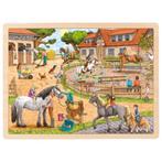 Nieuw Puzzel Manege Hout 92 stukjes, Nieuw, Van hout, 4 tot 6 jaar, Meer dan 50 stukjes