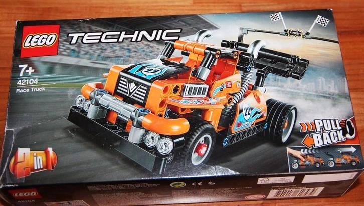 Lego Technic 42104 - Racetruck met Pull back functie (2020)., Kinderen en Baby's, Speelgoed | Duplo en Lego, Gebruikt, Lego, Complete set