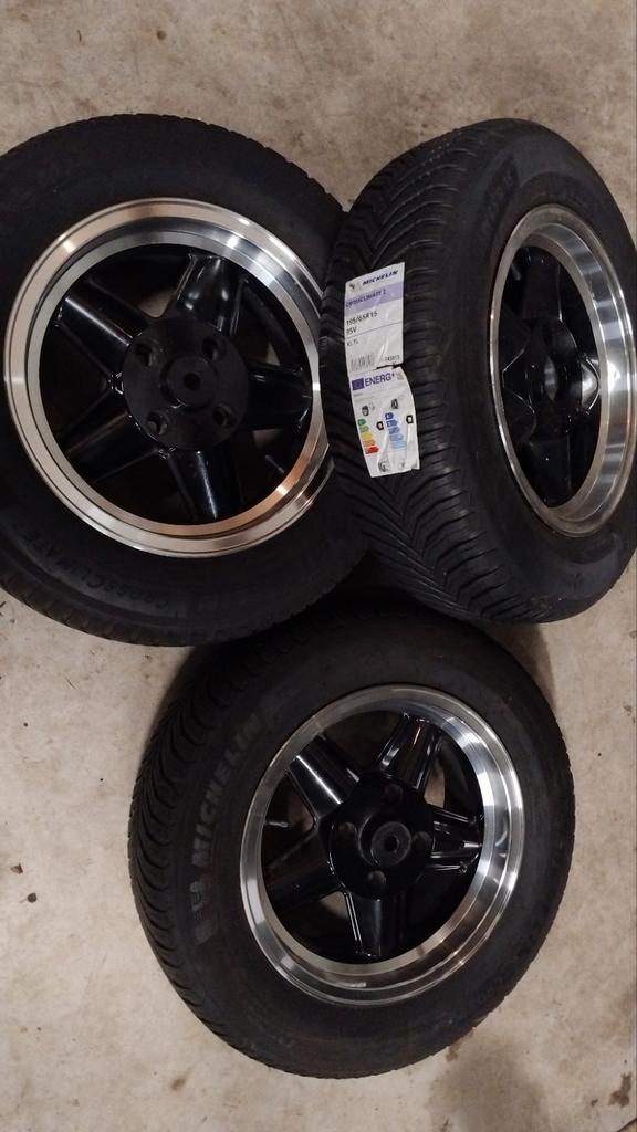 Set van 5 Revolution Wielen 15 inch met Michelin Banden, Auto-onderdelen, Banden en Velgen, Band(en), All Season, 15 inch, 195 mm