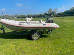 Valiant RIB V400 Suzuki 30pk 2T E start op trailer, Watersport en Boten, Gebruikt, Benzine, Minder dan 70 pk, Overige materialen