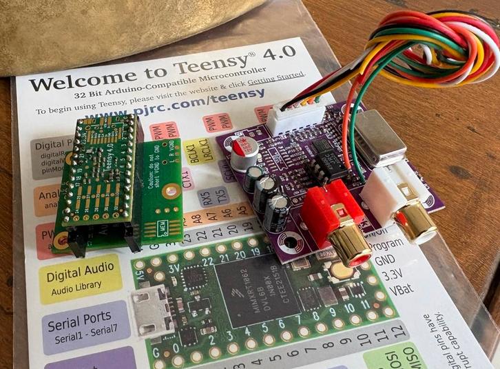 Teensy 4.0, ES9018K2M DAC en audio shield rev D, Hobby en Vrije tijd, Elektronica-componenten, Zo goed als nieuw, Ophalen of Verzenden