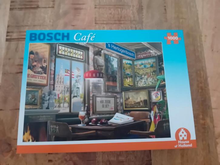 House of Holland Puzzel - Bosch Café - 1000 Stukjes, Hobby en Vrije tijd, Denksport en Puzzels, Ophalen of Verzenden