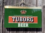 dubbelzijdige lichtreclame van Tuborg beer / bier., Ophalen, Zo goed als nieuw, Lichtbak of (neon) lamp