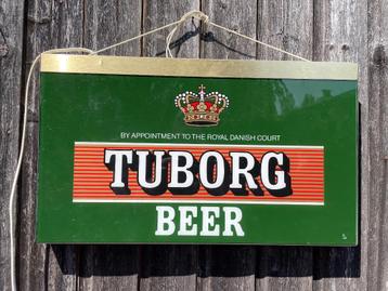 dubbelzijdige lichtreclame van Tuborg beer / bier. beschikbaar voor biedingen
