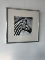 2 leuke zebra schilderijen. 52x52 cm, 50 tot 75 cm, Ophalen of Verzenden, Zo goed als nieuw, Schilderij
