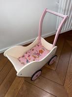 houten poppenwagen/loopkar wit/roze, Ophalen, Gebruikt, Overige typen