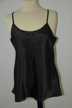NIEUW!! Zwarte satijnen pyama top, maat L!, Kruidvat, Ophalen of Verzenden, Nieuw, Maat 38/40 (M)