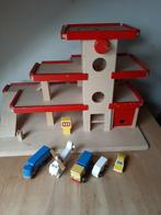 Vintage houten garage met auto's, Ophalen, Gebruikt, Overige typen