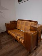 Antieke rotan bank, Huis en Inrichting, Banken | Sofa's en Chaises Longues, Gebruikt, Minder dan 75 cm, Tweepersoons, Riet of Rotan