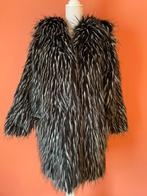 Reinders zwart wit gemêleerde teddy jas maat 36/38, Kleding | Dames, Jassen | Winter, Reinders, Verzenden, Zwart, Zo goed als nieuw