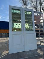 Set openslaande deuren met glas in lood 210x131cm, Ophalen