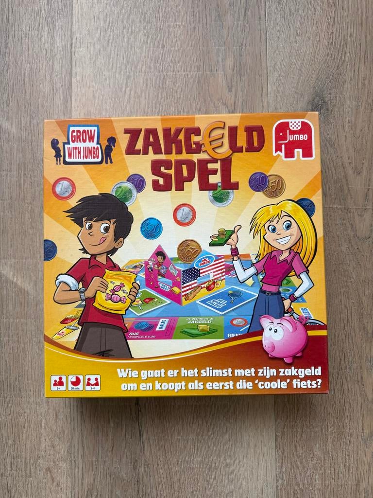 Zakgeld spel, Hobby en Vrije tijd, Gezelschapsspellen | Bordspellen, Drie of vier spelers, Ophalen of Verzenden, Gebruikt