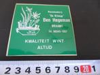 sticker braamt bloemkwekerij de klimop ben hegeman, Ophalen, Zo goed als nieuw, Bedrijf of Vereniging