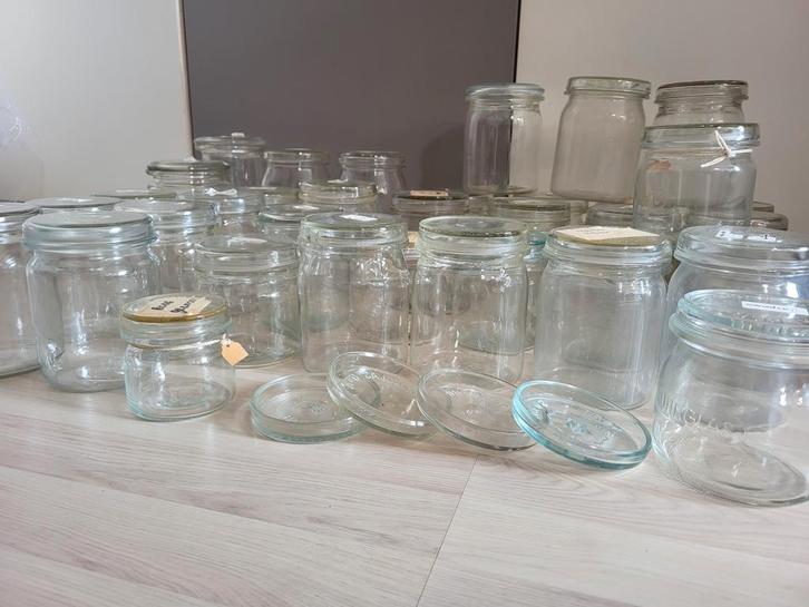 Partij glazen Weckpotten - 36 stuks, Antiek en Kunst, Antiek | Glas en Kristal, Ophalen