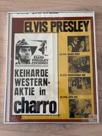 Ingelijste Filmposter Elvis Charro - 38x49,5cm, Verzamelen, Ophalen of Verzenden, Gebruikt, Poster, Artwork of Schilderij